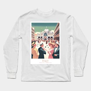 Retro Vintage Venice Elegance Long Sleeve T-Shirt